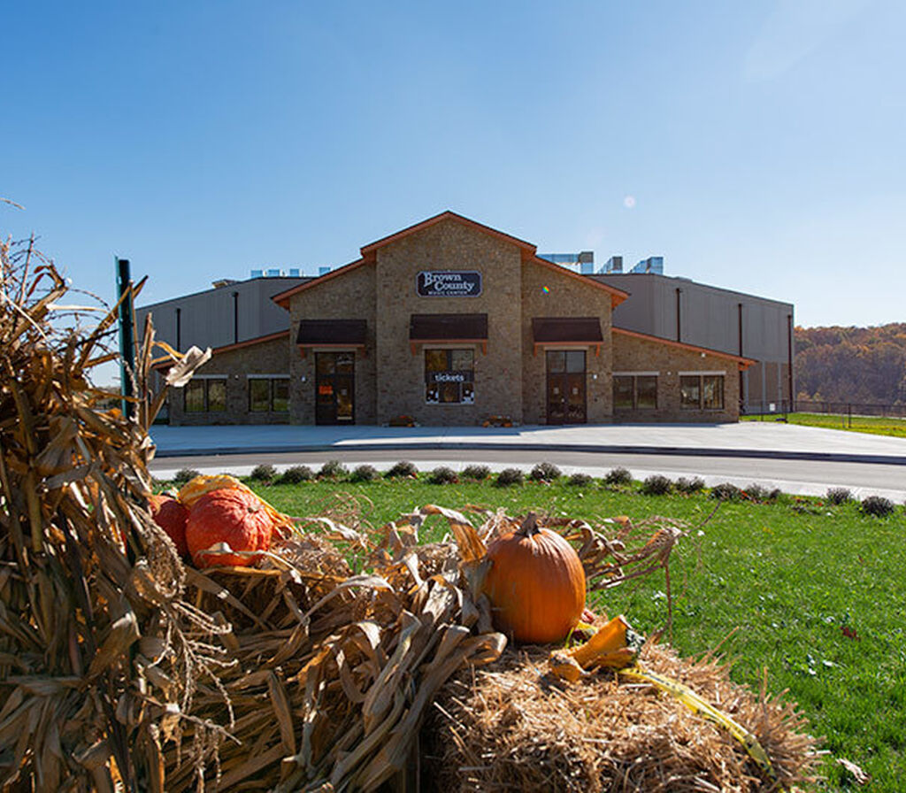 Brown County Music Center with fixed audience seating model…