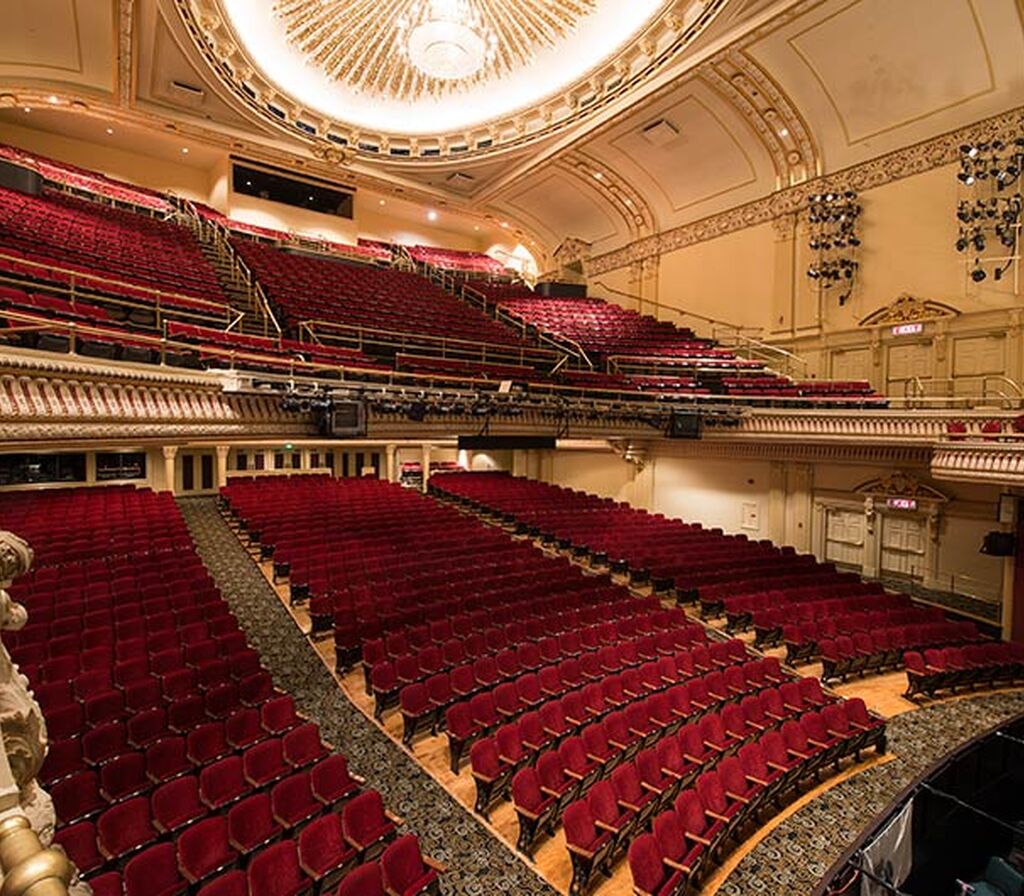 Capitol Theatre with restored historic performing arts center seating