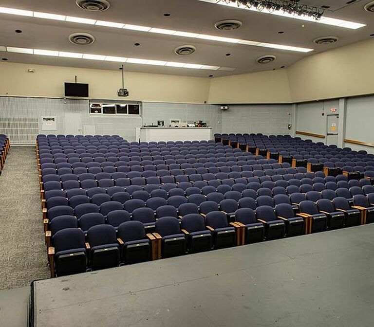 Kings Academy Cabot Theatre with theaterstyle fixed seating model…