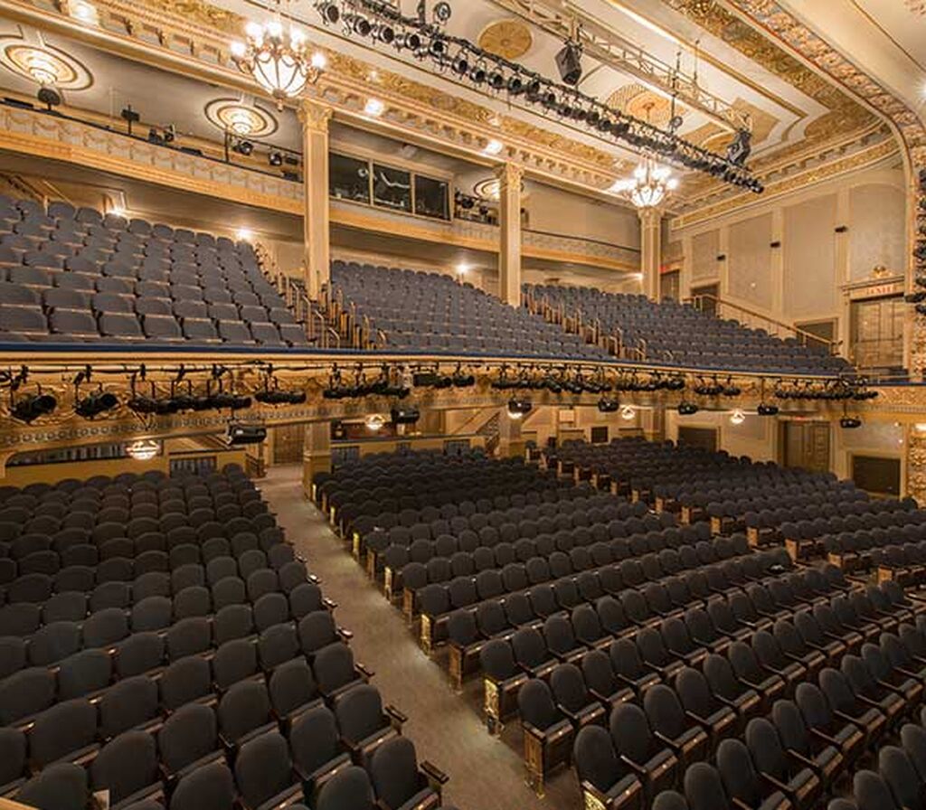 Schoenfeld theatre with custom Saturn historic theater chairs…