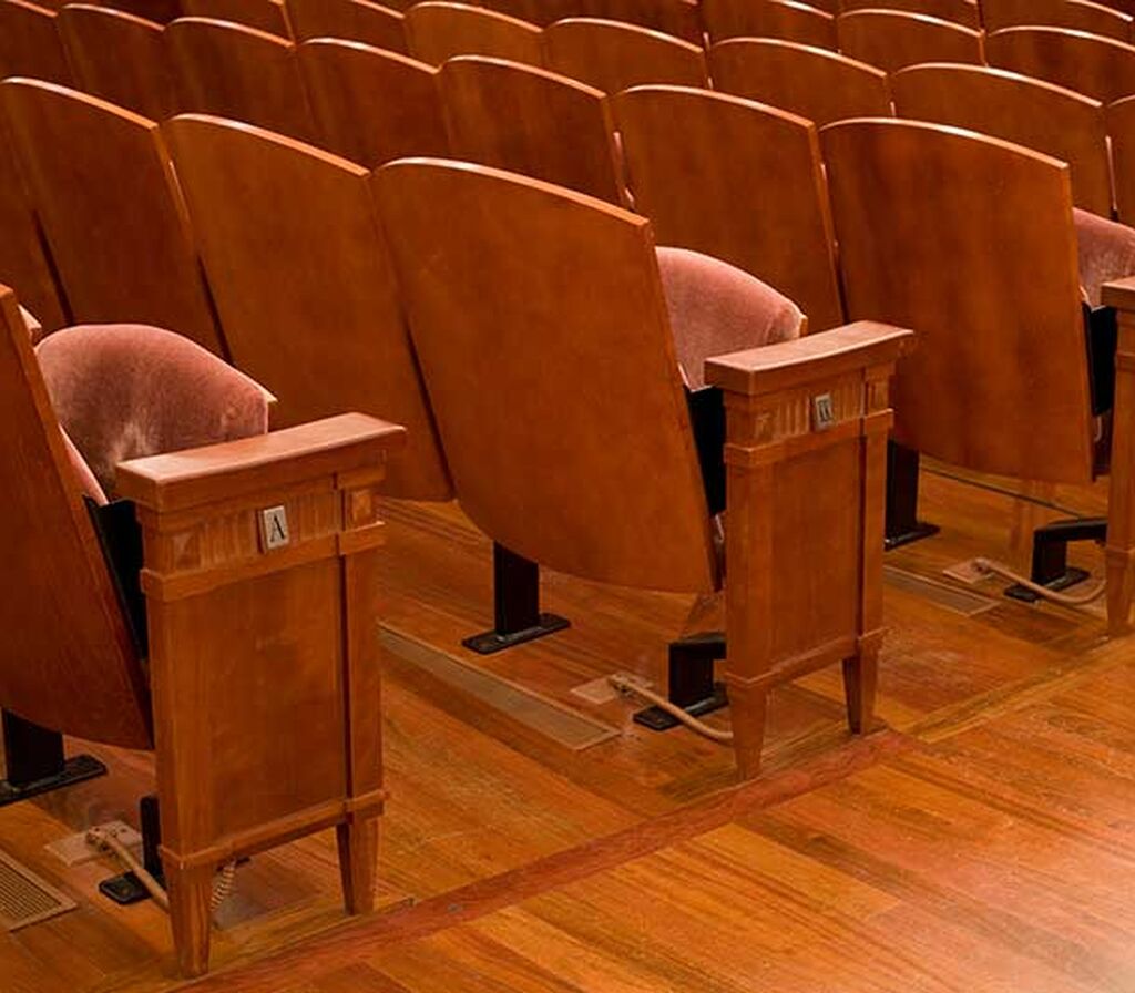 Schermerhorn Symphony Center with custom Allegro chairs, wood bottom…